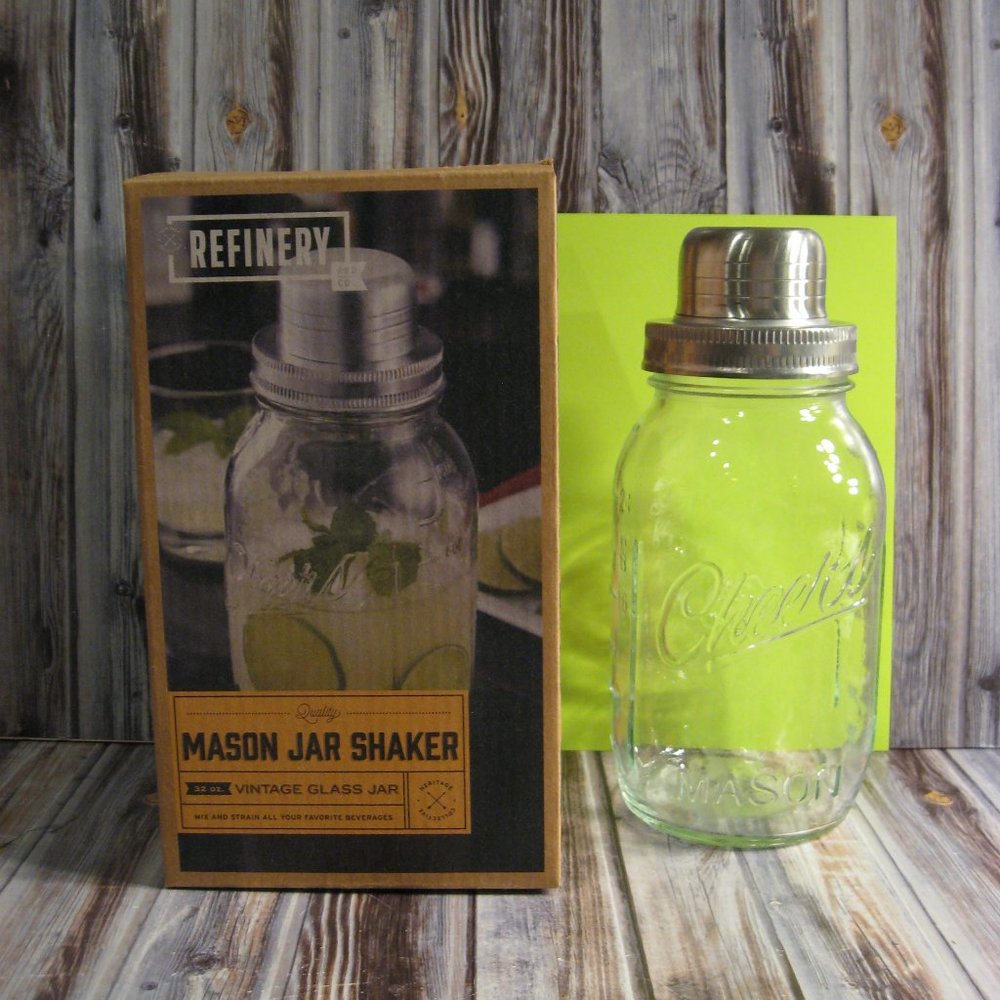 REFINERY HERITAGE COLLECTION MASON JAR SHAKER - NIB
